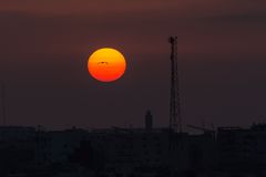 Sonnenuntergang über Casablanca