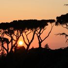 Sonnenuntergang über Castel Gandolfo