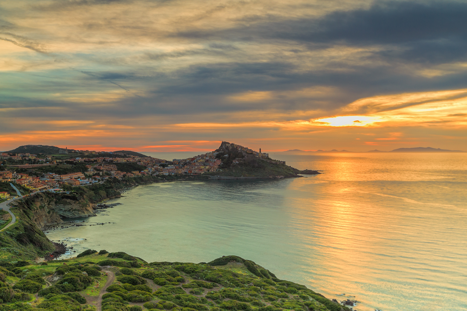 Sonnenuntergang über Castelsardo