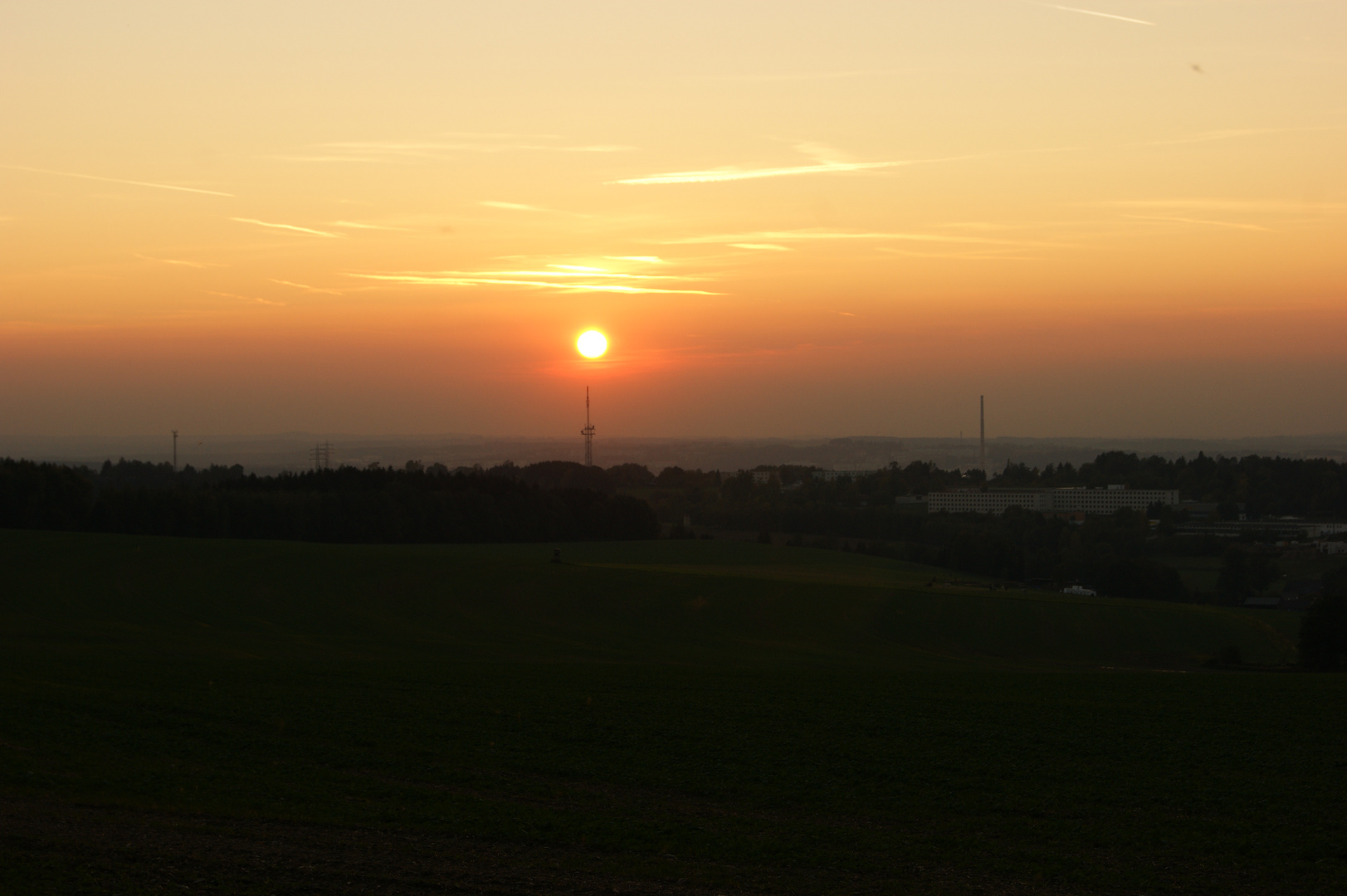 Sonnenuntergang über Chemnitz