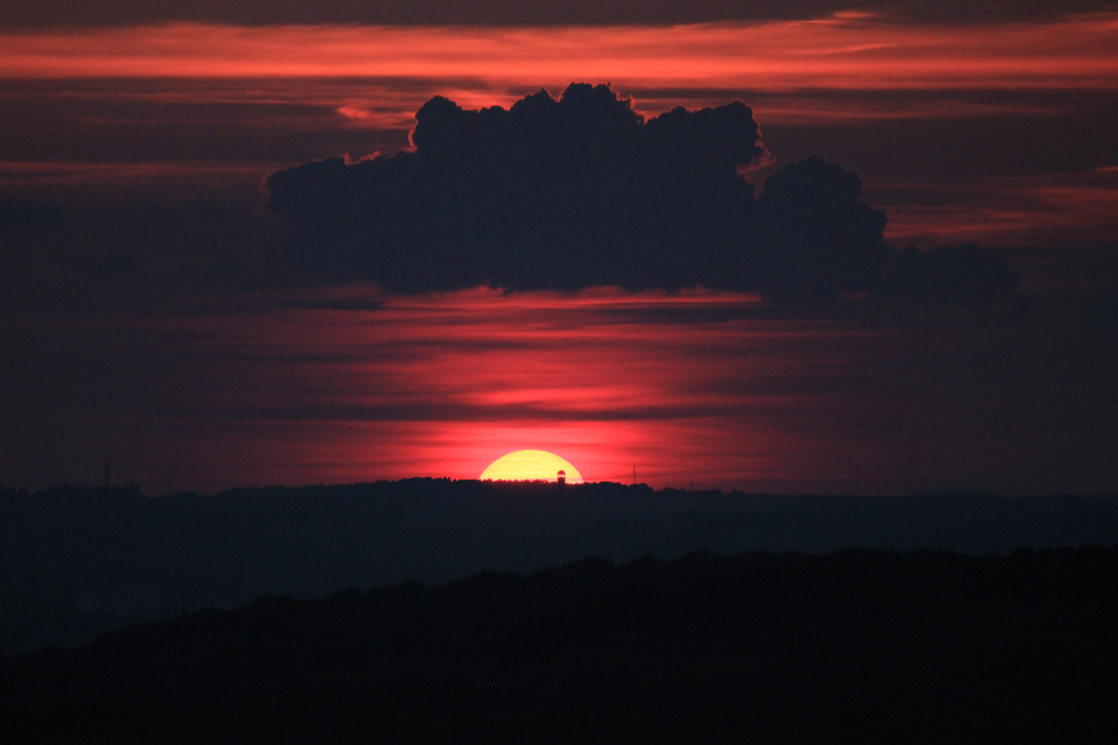 Sonnenuntergang über Chenmitz