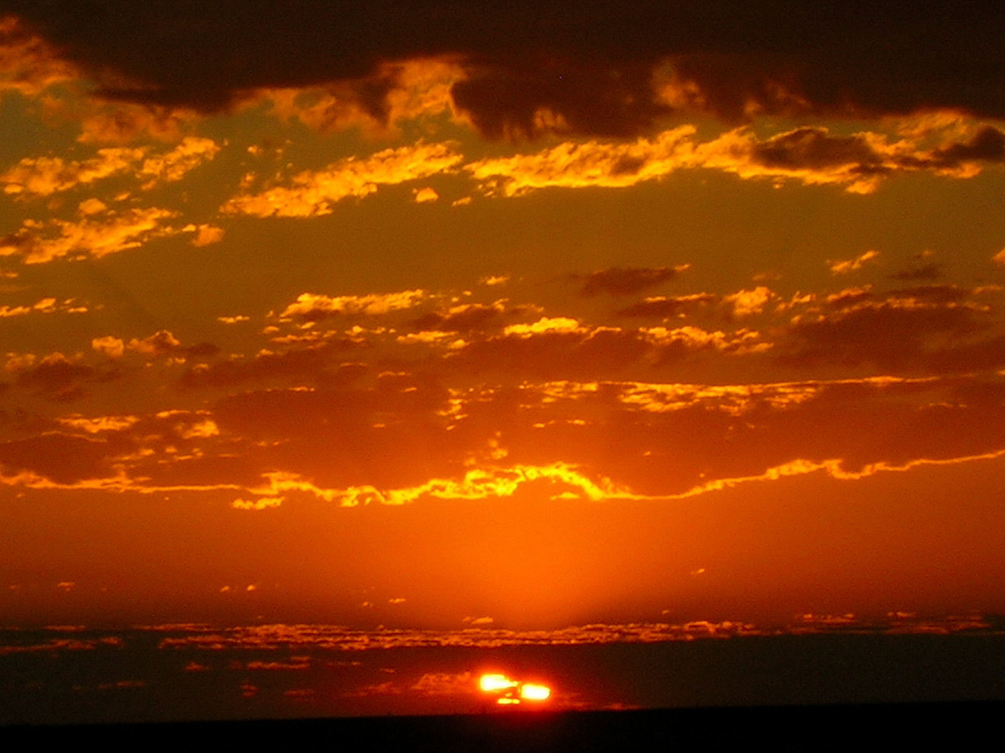 Sonnenuntergang über Coober Pedy