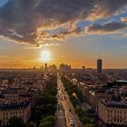 Sonnenuntergang über das Hochhausviertel La Defense