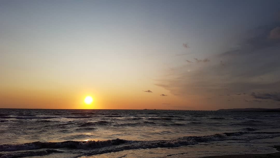 Sonnenuntergang über das Ligurisches Meer