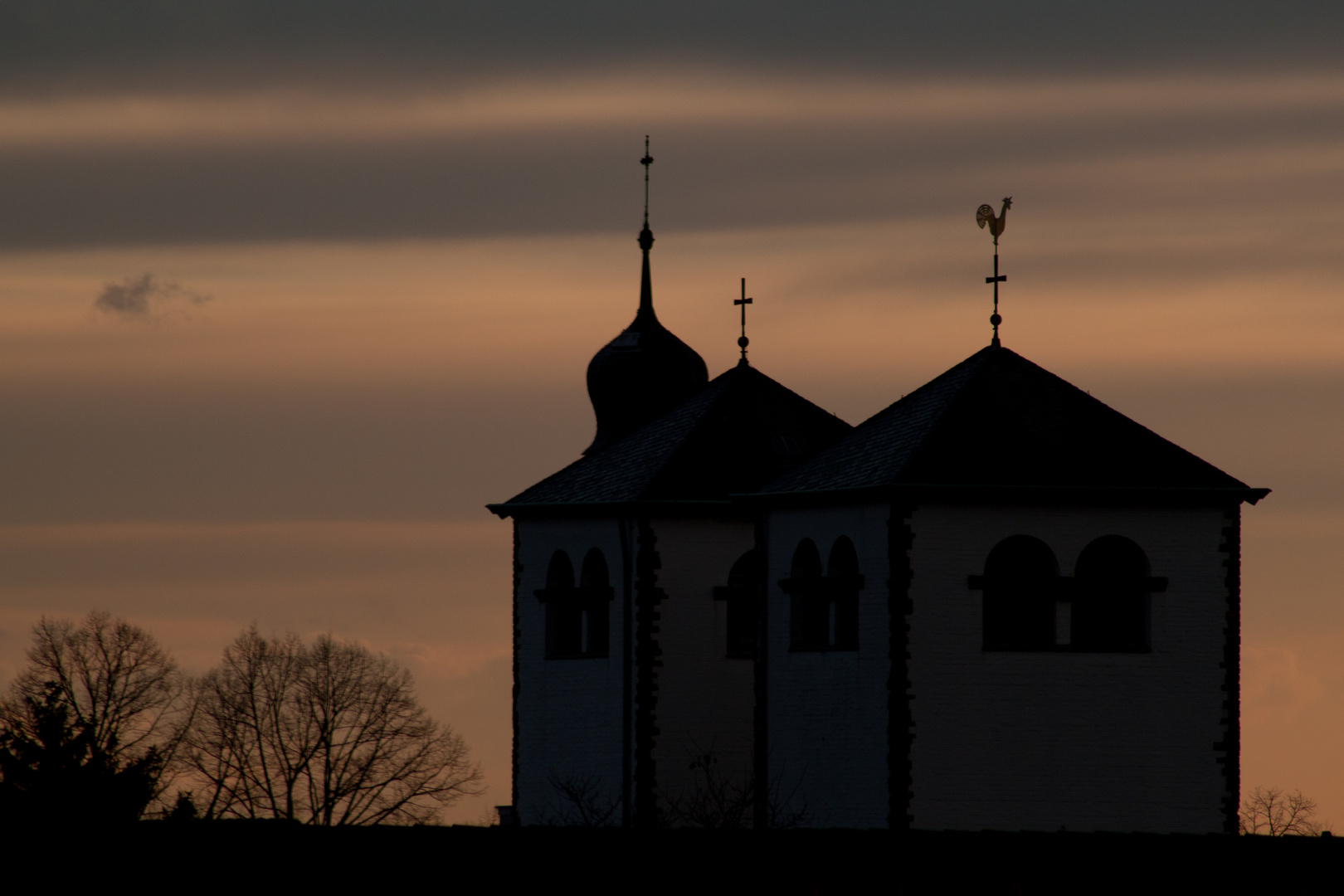 Sonnenuntergang über Dellbrück