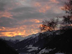 Sonnenuntergang über dem Ahrntal