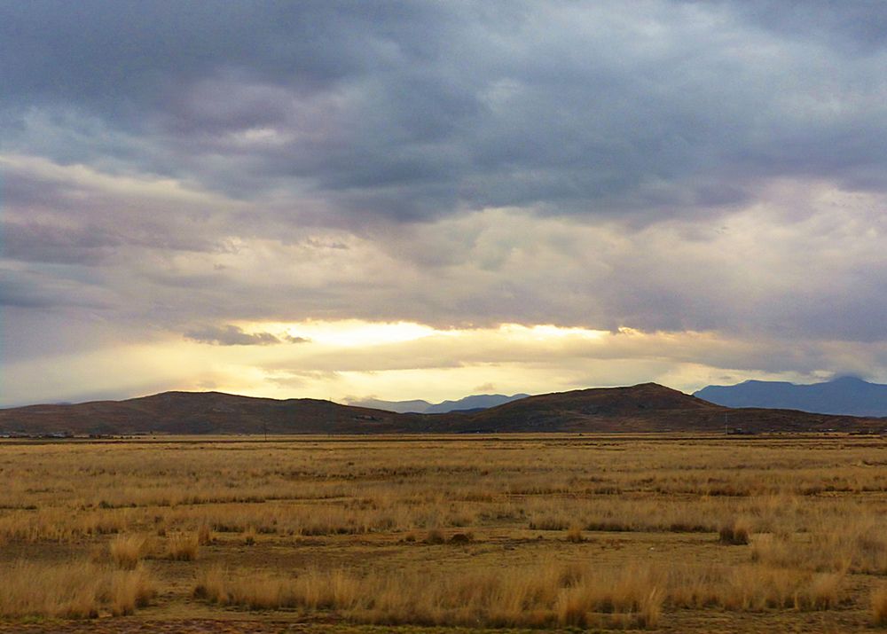 Sonnenuntergang über dem Altiplano