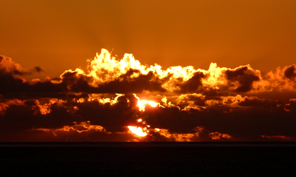 Sonnenuntergang über dem Atlantik