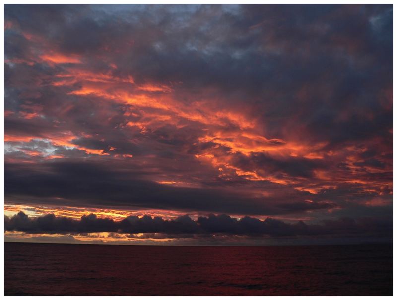 Sonnenuntergang über dem Atlantik