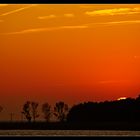 Sonnenuntergang über dem Barther Bodden