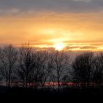 Sonnenuntergang über dem Basbecker Moor