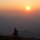 Sonnenuntergang über dem Bayerischen Voralpenland (2)