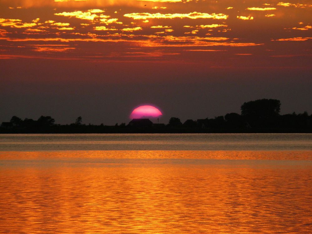 Sonnenuntergang über dem Bodden