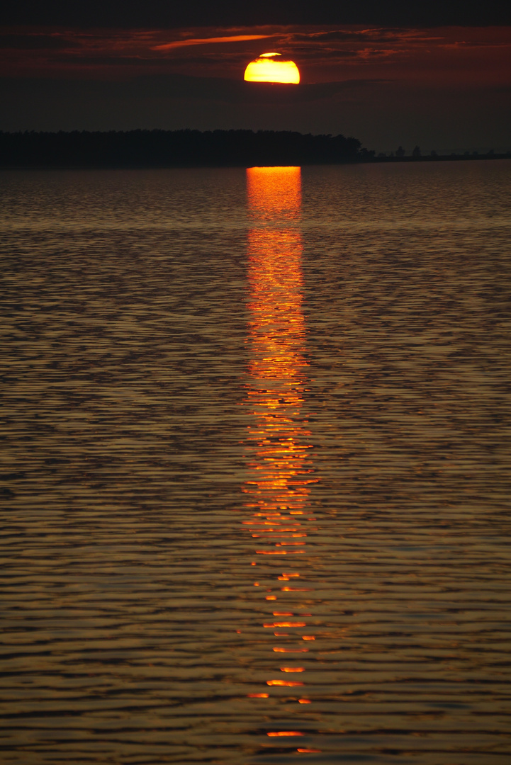 Sonnenuntergang über dem Bodden