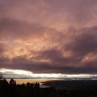 Sonnenuntergang über dem Bodensee Ausblick von Eichenberg