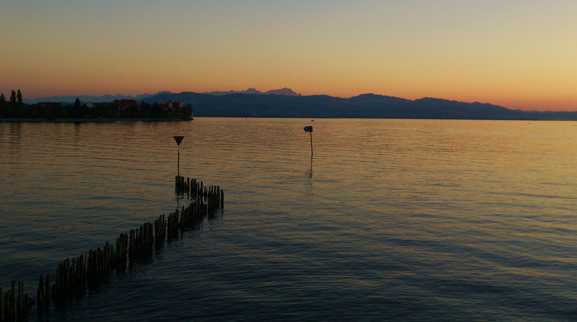 Sonnenuntergang über dem Bodensee