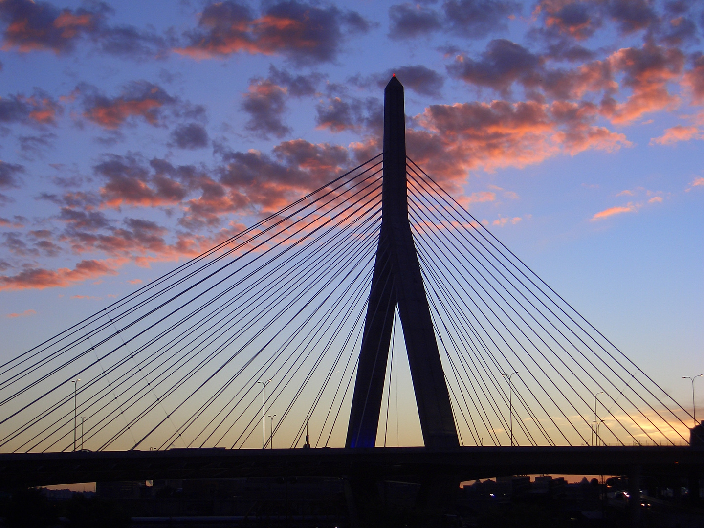 Sonnenuntergang über dem Charles River