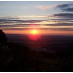 Sonnenuntergang über dem Chiemgau