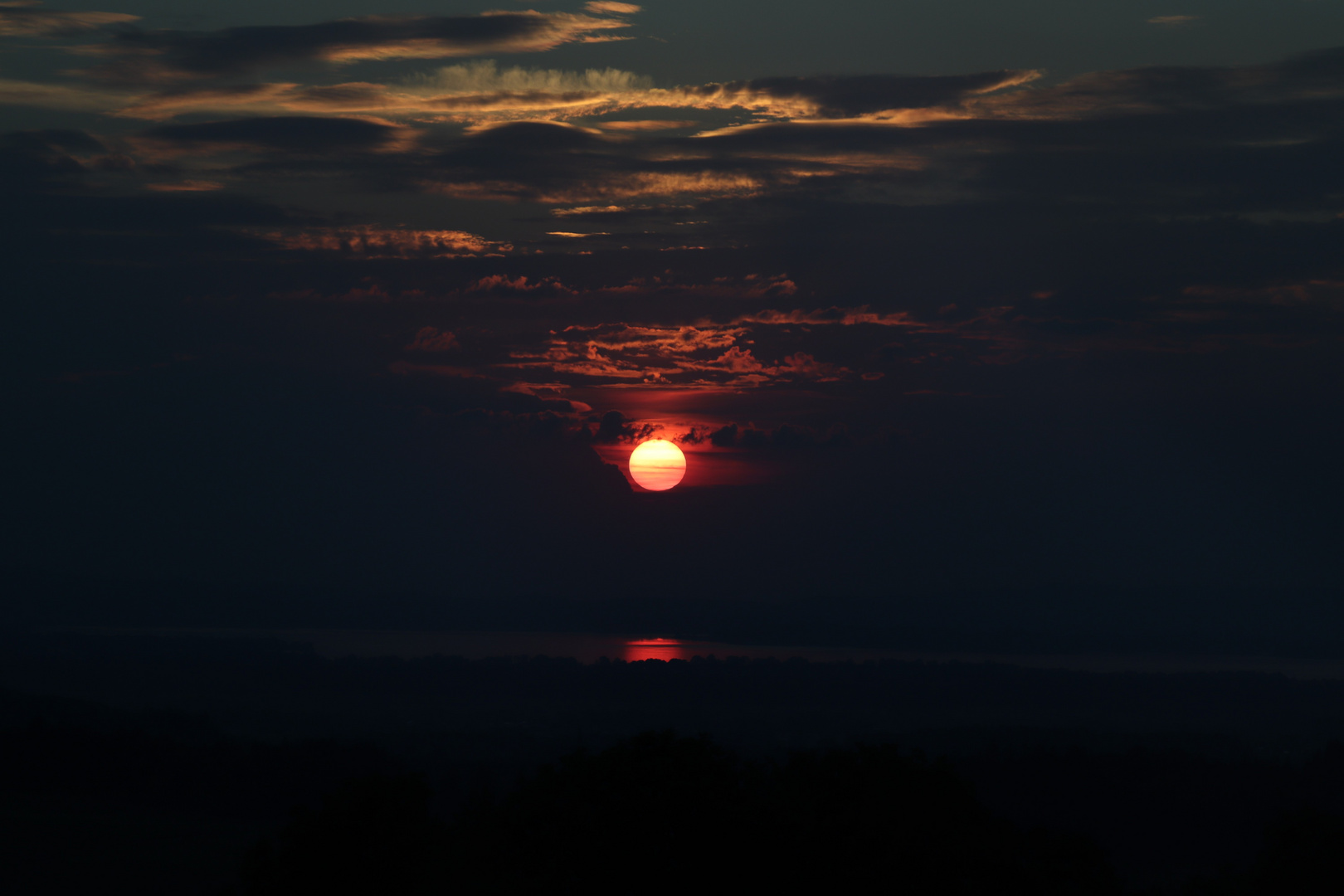 Sonnenuntergang über dem Chiemsee