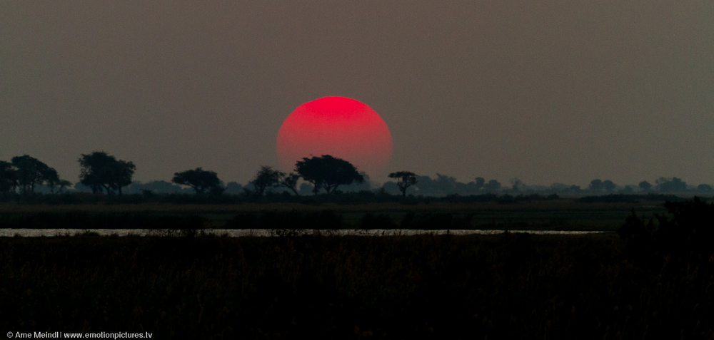 Sonnenuntergang über dem Chobe River