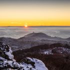 Sonnenuntergang über dem Drachenfels