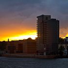 Sonnenuntergang über dem Fischmarkt