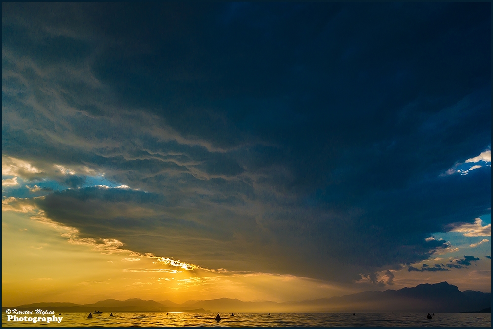 Sonnenuntergang über dem Gardasee