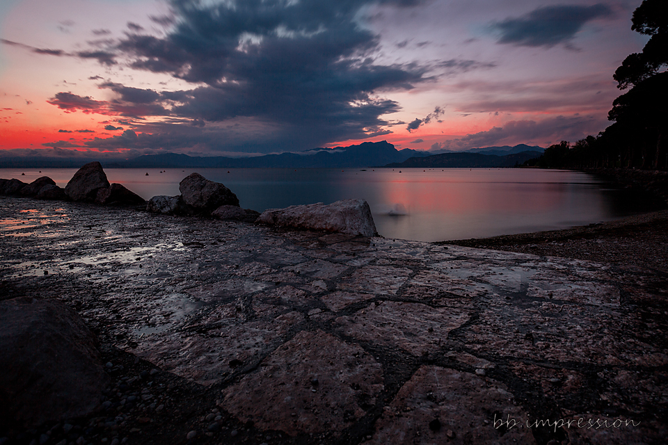 Sonnenuntergang über dem Gardasee