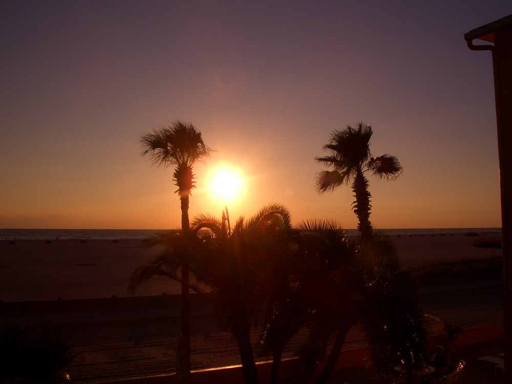 Sonnenuntergang über dem Golf von Mexico