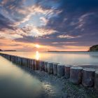 Sonnenuntergang über dem großen Jasmunder Bodden