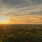 Sonnenuntergang über dem Hainich