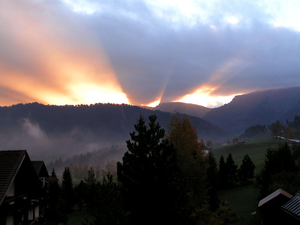 Sonnenuntergang über dem Hochgrat