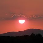 Sonnenuntergang über dem Kaiserstuhl