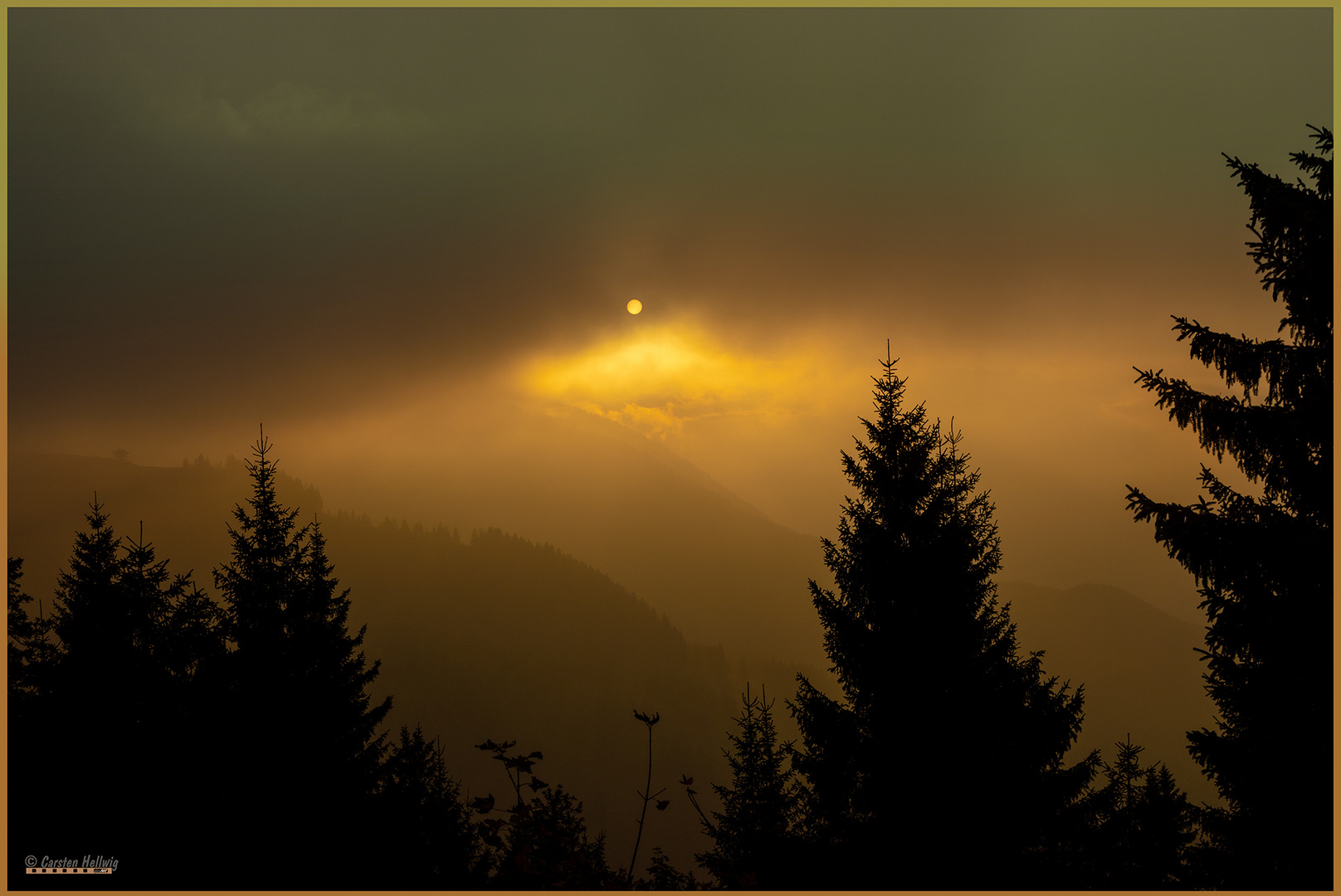 Sonnenuntergang über dem Kehlstein