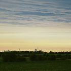 Sonnenuntergang über dem Kraftwerk Hastedt