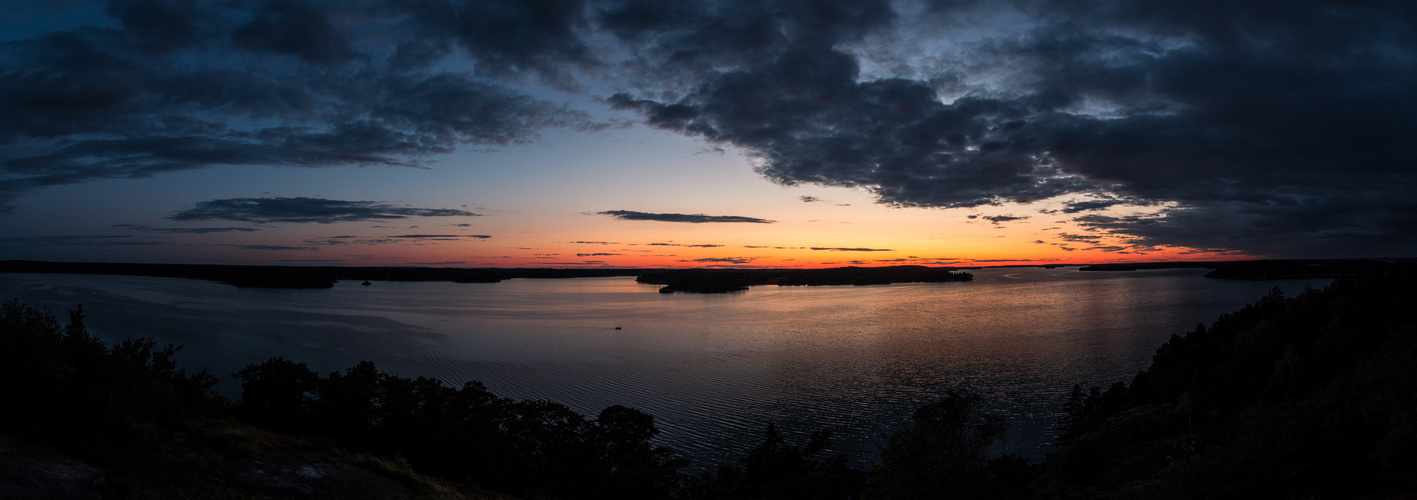 Sonnenuntergang über dem Mälaren