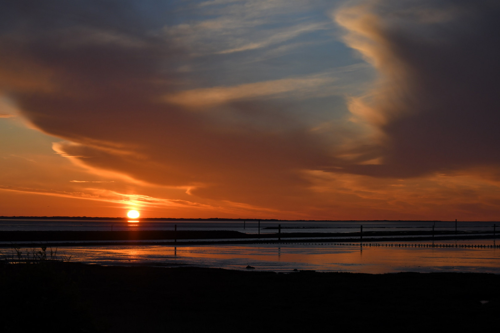 Sonnenuntergang über dem Meer