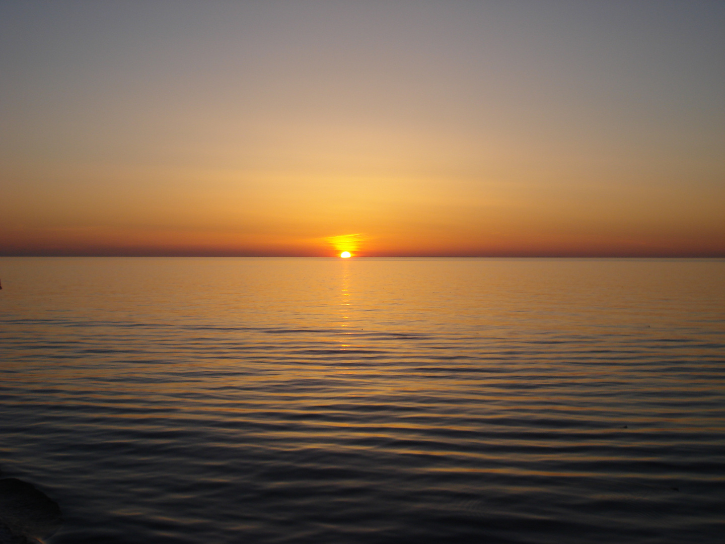 Sonnenuntergang über dem Meer