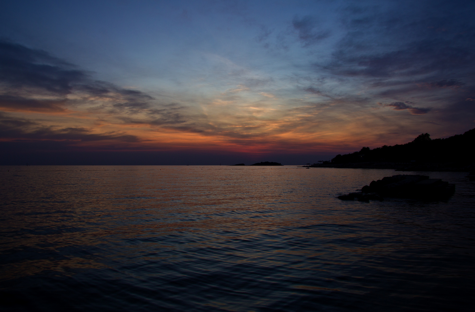 Sonnenuntergang über dem Meer