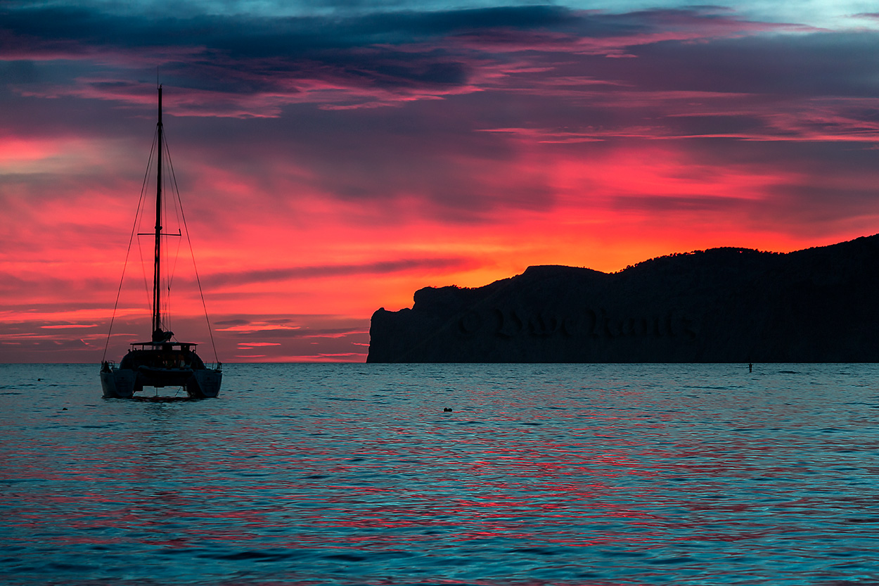 Sonnenuntergang über dem Meer