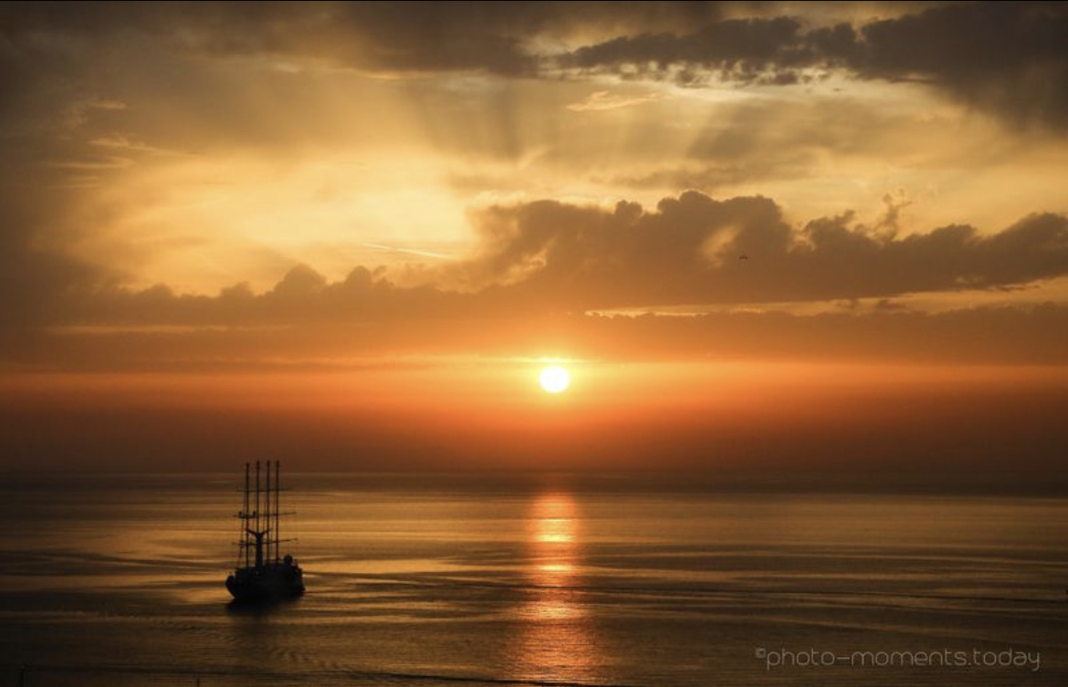 Sonnenuntergang über dem Meer