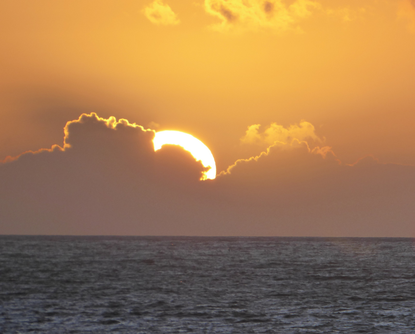 Sonnenuntergang über dem Meer...