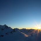 Sonnenuntergang über dem Montafon