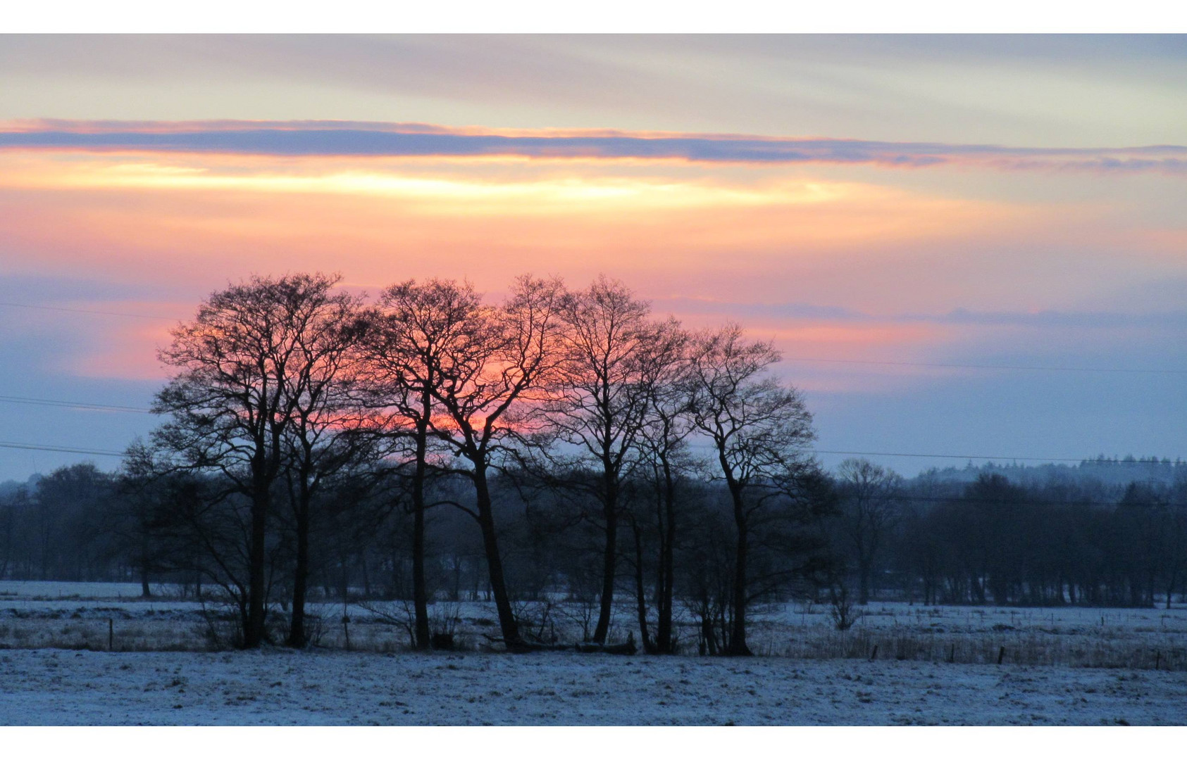 Sonnenuntergang über dem Moor ....