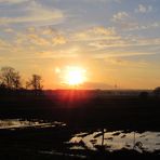 Sonnenuntergang über dem Moor