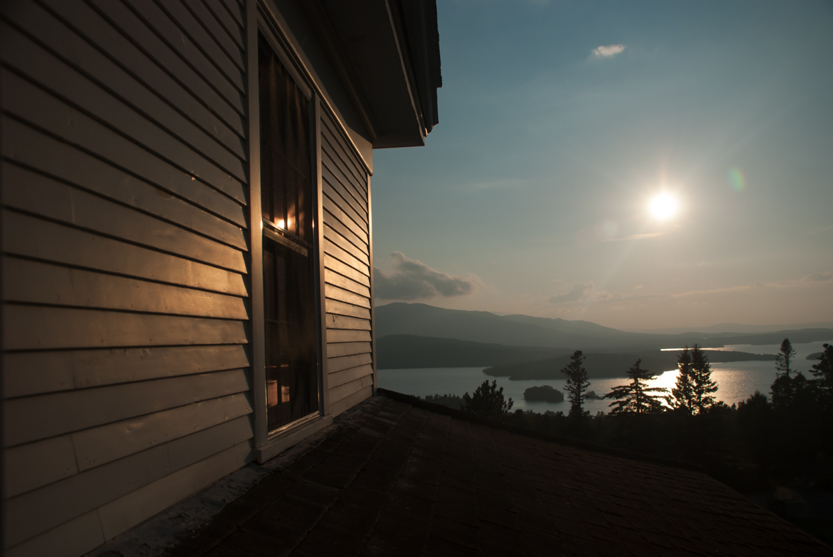 Sonnenuntergang über dem Moosehead Lake