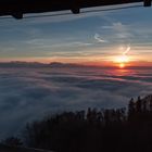 Sonnenuntergang über dem Nebelmeer