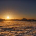 Sonnenuntergang über dem Nebelmeer