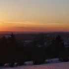 Sonnenuntergang über dem Neckartal bei Esslingen