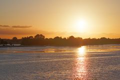 Sonnenuntergang über dem Niederrhein